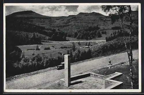 AK Wildflecken / Rhön, Truppen-Übungsplatz, Blick n. Rückberg u. Rabenstein