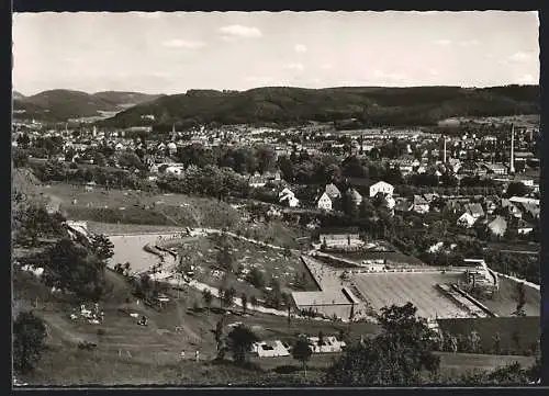 AK Lahr /Schwarzwald, Gesamtansicht mit Terrassenbad