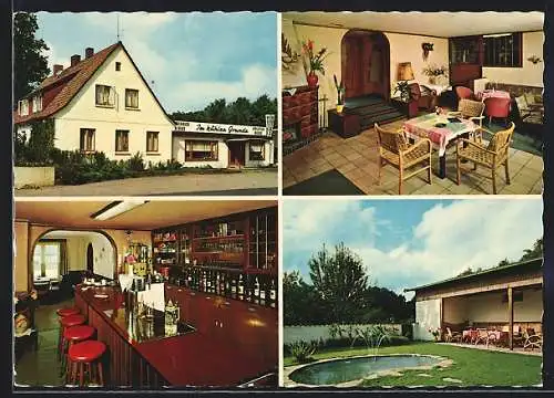 AK Ahlften bei Soltau, Gasthaus Rasthaus im kühlen Grunde, Innenansichten