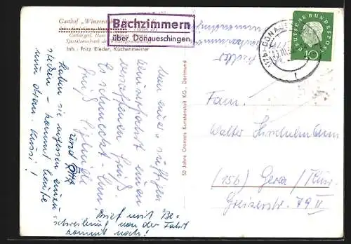 AK Ihringen a. K., Gasthof Winzerstube - Weinkeller, Ortsansicht vom Flugzeug aus
