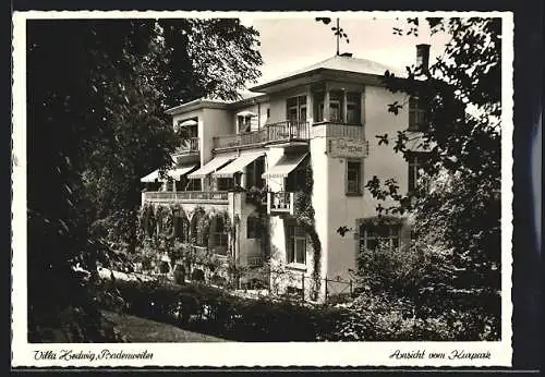 AK Badenweiler, Villa Hedwig, Ansicht vom Kurpark