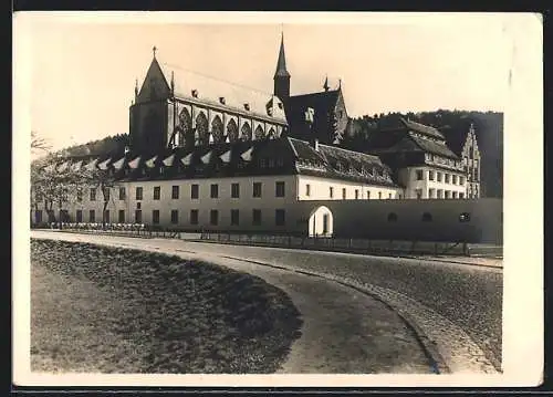 AK Altenberg /Bez. Köln, Haus Altenberg mit Kirche