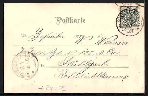 AK Stuttgart, Brand des kgl. Hoftheaters 19. /20.1.1902