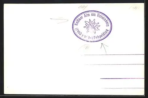 AK Ruhpolding, Gasthaus auf der Raffneralm