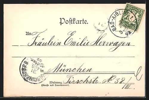 AK Bad Aibling, Blick in die Kirchzeilstrasse