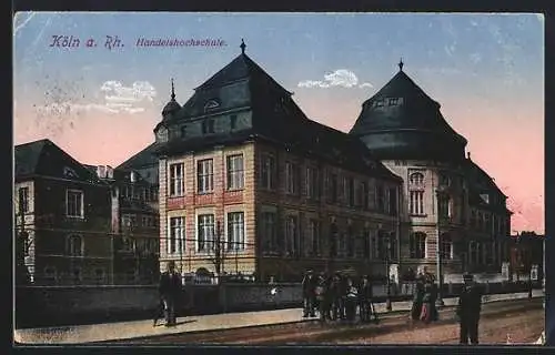 AK Köln a. Rh.-Neustadt, Handelshochschule, Claudiusstrasse