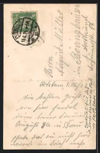 AK Potsdam, Denkmal für das 1. Garde-Regiment zu Fuss