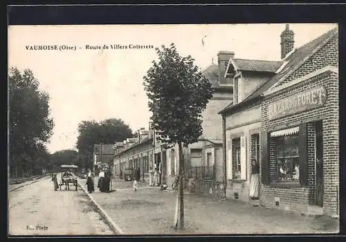 AK Vaumoise /Oise, Route de Villers Cotterets