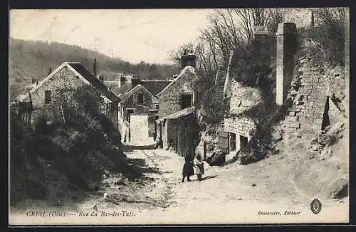 AK Creil /Oise, Rue du Bas-des-Tufs, Strassenpartie