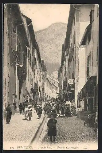 AK Briancon, Grande Rue et Grande Gargouille