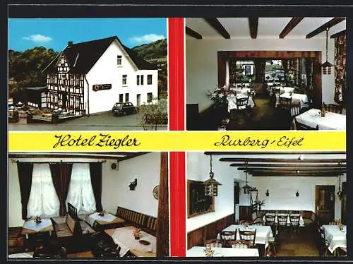 AK Rurberg /Eifel, Hotel Ziegler, Bes. Fam. Ziegler