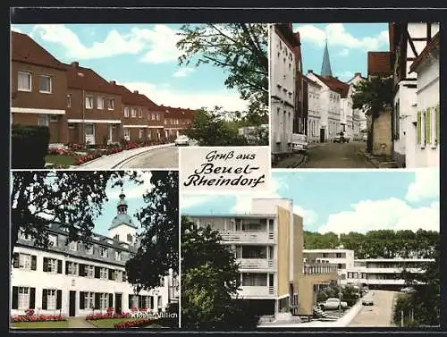 AK Beuel-Rheindorf, Kloster Villich, Strassenpartie und Wohnhäuser