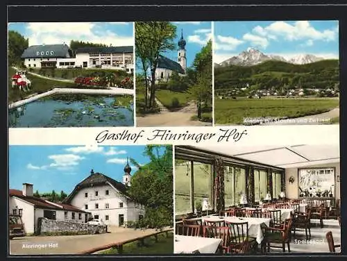 AK Ainring, Gasthaus Ainringer Hof, Ortsansicht