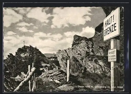 AK Osser, Grenzberg im Bayerischen Wald, Partie mit Blick zum Osser-Schutzhaus