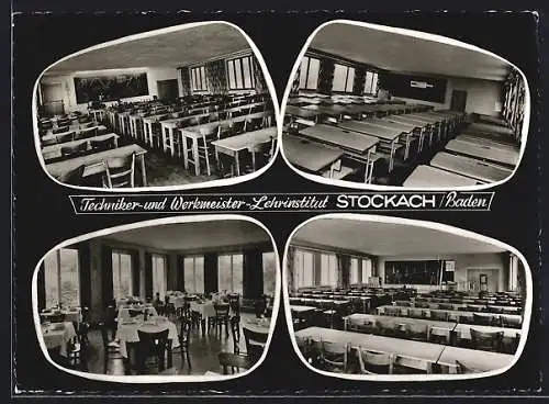 AK Stockach /Baden, Techniker- und Werkmeister-Lehrinsitut, Innenansichten