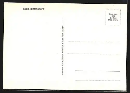 AK Köln-Heimersdorf, Fussgängerzone und das Gebäude der Sparkasse Stadt Köln