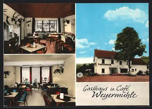 AK Schleiden /Eifel, Gasthaus und Café Weyermühle, Bes. Robert Zöll