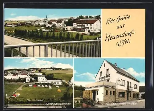 AK Neuendorf /Eifel, Gasthaus-Pension Wangen, Campingplatz Wangen