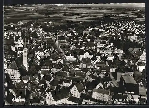 AK Ehingen an der Donau, Stadtansicht vom Flugzeug aus