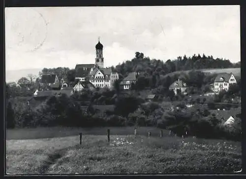 AK Burtenbach, Teilansicht mit Blick auf das Mädchen-Landerziehungsheim Scherrlinhaus