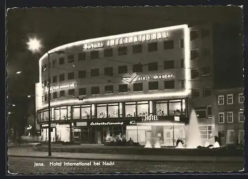 AK Jena, Hotel International bei Beleuchtung