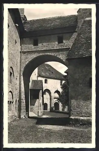 AK Burghausen a. d. Salzach, Innenhof der Burg