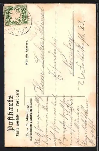 AK Friedenfels, Blick auf die Ruine Weissenstein