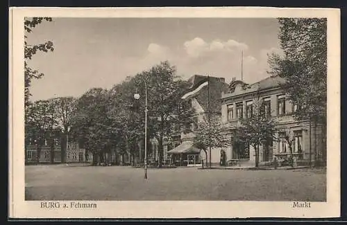 AK Burg a. Fehmarn, Markt an der Breitestrasse