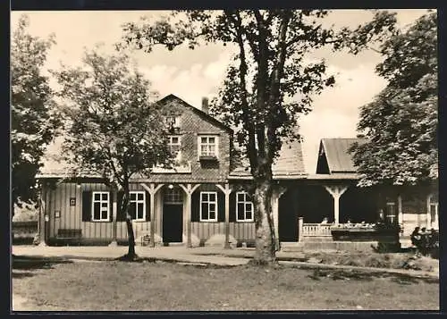 AK Friedrichroda, Gasthaus Heuberghaus am Rennsteig