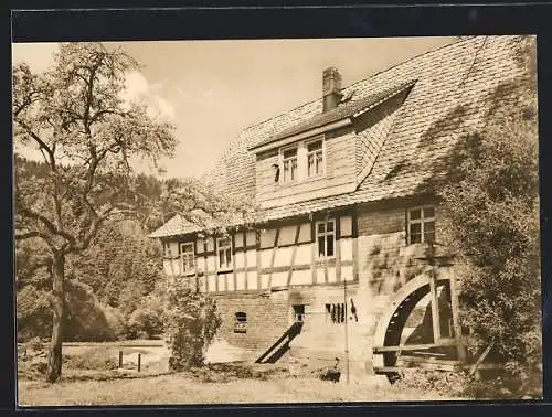 AK Biberau /Hildburghausen, Mühle im Bibergrund