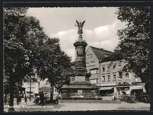 AK Siegburg, Kriegerdenkmal am Markt