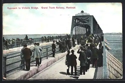 AK Montreal, Approach to Victoria Bridge, Grand Trunk Railway