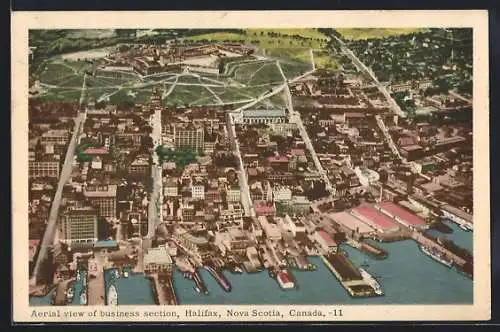 AK Halifax, Aerial view of business section, Nova Scotia