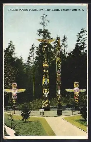 AK Vancouver, Indian Totem Poles, Stanley Park