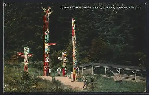 AK Vancouver, Indian Totem Poles, Stanley Park