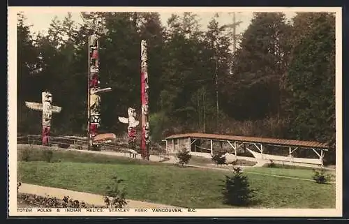 AK Vancouver, Totem Poles & Indian Relics, Stanley Park