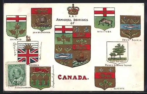 AK Canada, Wappen der kanadischen Provinzen