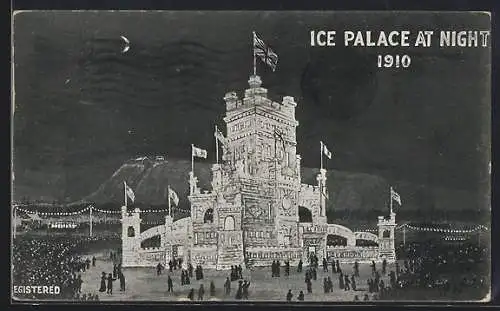 AK Montreal, Ice Palace at Night 1910