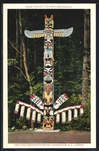 AK Vancouver, Totem Pole of the Capilano Indians, Capilano Suspension Bridge