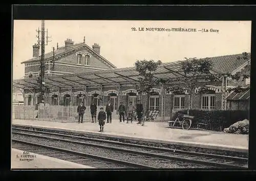 AK Nouvion-en-Thiérache, La Gare