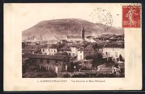 AK St-Hippolyte-du-Fort, Vue Gènèrale et Mont Pèdemard