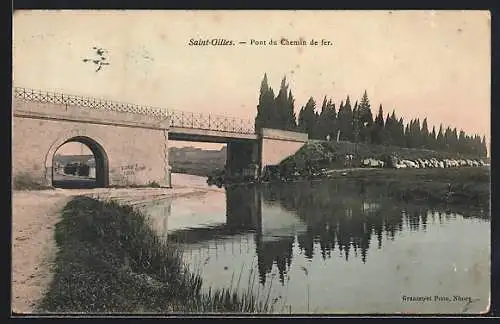 AK Saint Gilles, Pont du Chemin de fer