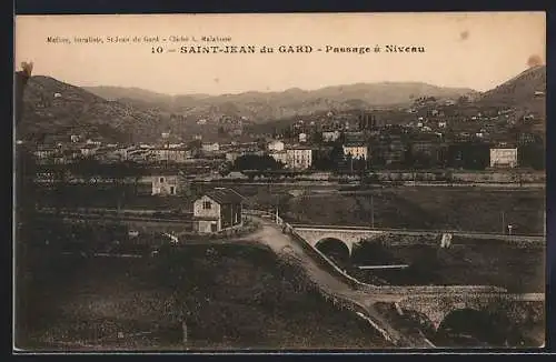 AK Saint-Jean-du-Gard, Passage à Niveau