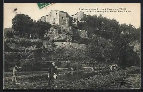 AK Alais, Le Village de la Tour et les Sources qui procurent l`eau à Alais
