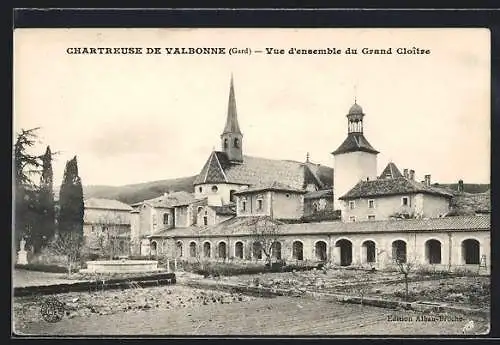 AK Valbonne, Chartreuse-Vue d`ensemble du Grand Cloitre