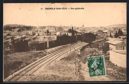 AK Bagnols-sur-Cèze, Vue gènèrale