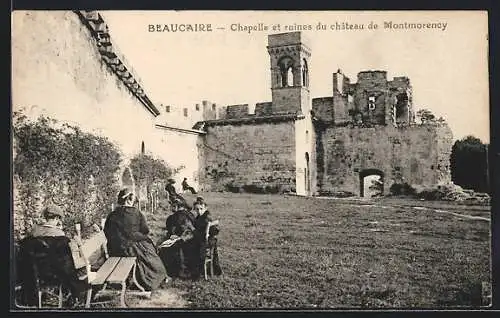 AK Beaucaire, Chapelle et Ruines de Château de Montmorency