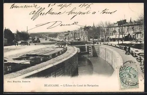 AK Beaucaire, L`Ècluse du Canal de Navigation