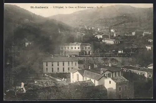 AK St-Ambroix, L`Hopital, la Gare et Filature neuve