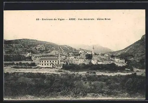 AK Arre, Vue Gènèrale-Usine Brun